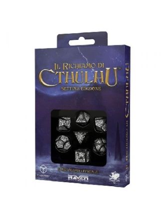 DADI RICHIAMO CTHULHU NERO - BIANCO