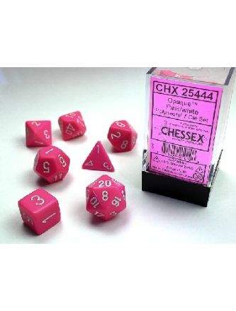 SET 7 DADI OPACHI ROSA/BIANCO