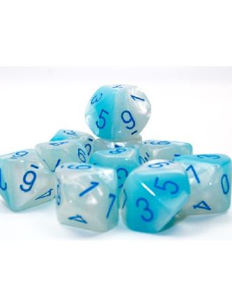 SET 10 D10 GEMINI BIANCO-PERLA-TURCHESE/BLU