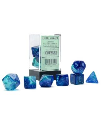 SET 7 DADI GEMINI BLU-BLU/AZZURRO