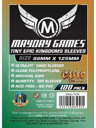DECK PROTECTORS TINY EPIC KINGDOMS (88 X 125) (100)