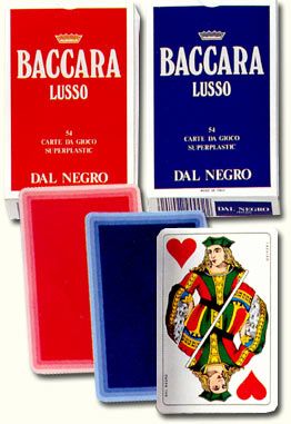 CARTE BACCARA LUSSO ROSSE