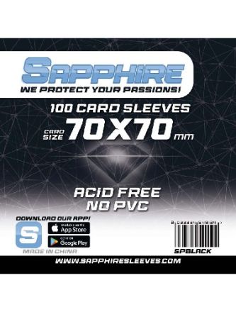 DECK PROTECTORS SAPPHIRE BLACK (70 X 70)