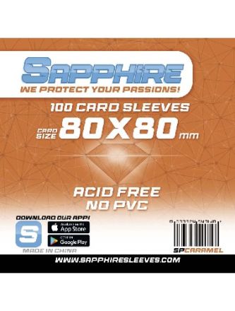 DECK PROTECTORS SAPPHIRE CARAMEL (80 X 80)