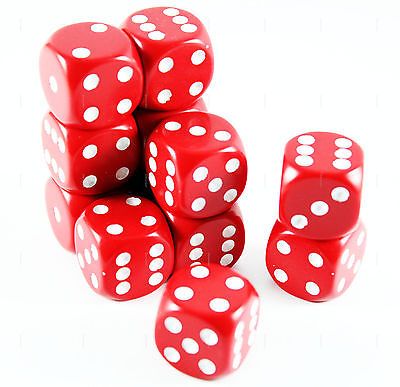 SET 12 DADI 6 F. 16 MM. OPACHI ROSSI