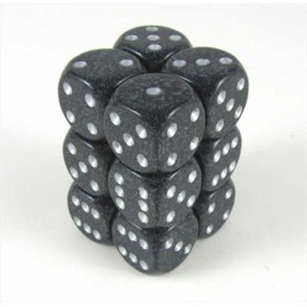 SET 12 DADI 6 F. 16 MM. SPECKLED NINJA