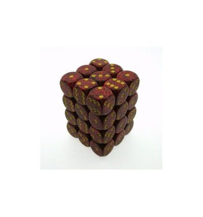 SET 36 DADI 6 F. 12 MM. SPECK. MERCURIO