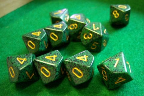 DADO SPECKLED 10 FACCE