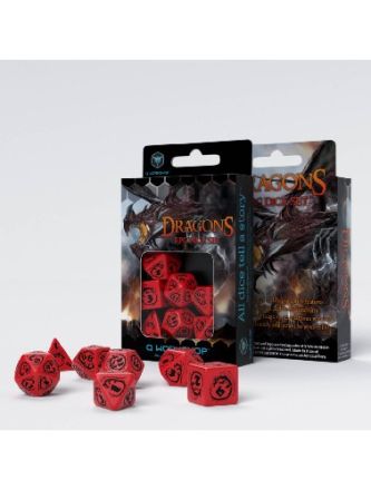 SET 7 DADI DRAGO ROSSI/NERI