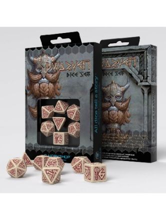 SET 7 DADI NANICI BEIGE/BORGOGNA