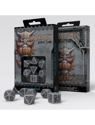 SET 7 DADI NANICI GRIGI/NERI