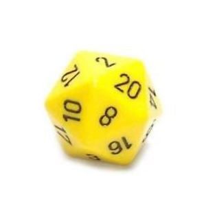 DADO 20 GIGANTE OPACO GIALLO
