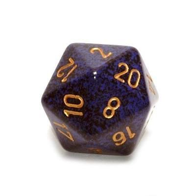 DADO 20 GIGANTE SPECKLED GOLDEN COBALT