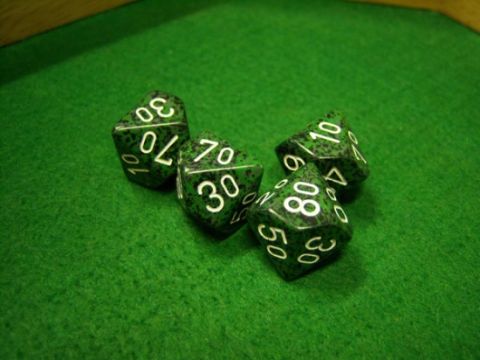 SACCHETTO 50 DADI SPECKLED 10/100 VARI