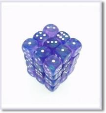 SET 36 DADI 6 F. 12 MM. BOREALIS VIOLA