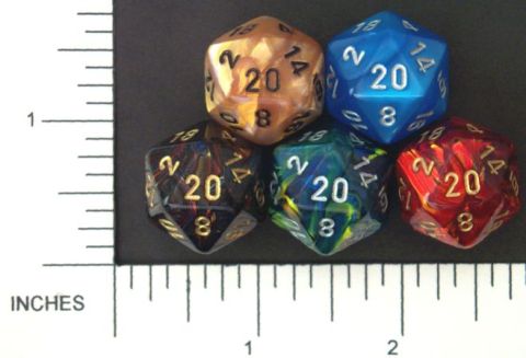 SACCHETTO 50 DADI 20 FACCE MANAGER. VARI