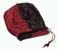 SACCHETTO PORTADADI ROSSO/NERO VELVET