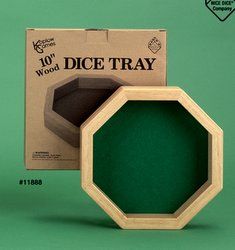 PISTA PER DADI IN LEGNO OTTAGONALE