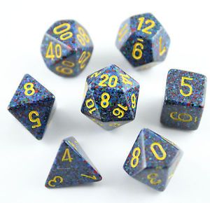 SET 7 DADI SPECKLED TWILIGHT