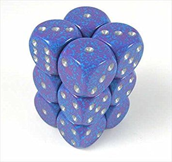 SET 12 DADI 16 MM. MENAG. SILVER TETRA