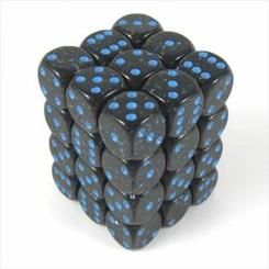 SET 36 DADI 12 MM. SPECKLED BLUE STARS