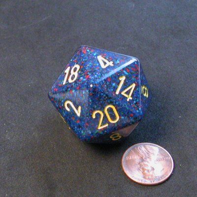 DADO 20 GIGANTE SPECKLED TWILIGHT