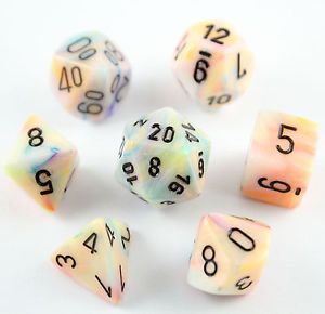 SET 7 DADI FESTIVI CIRCO/NERI