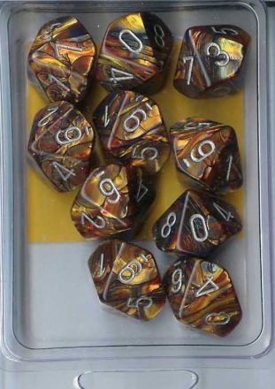 SET 10 D10 LUSTROUS ORO/ARGENTO