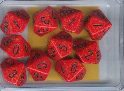 SET 10 D10 SPECKLED FUOCO