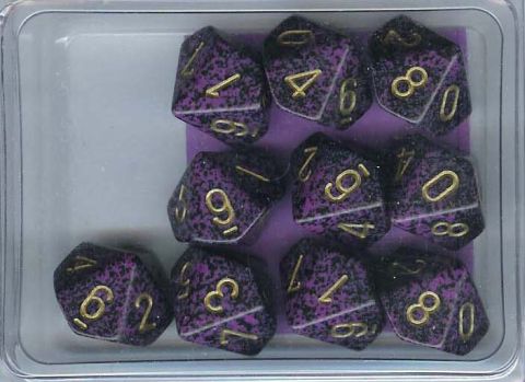 SET 10 D10 SPECKLED HURRICANE