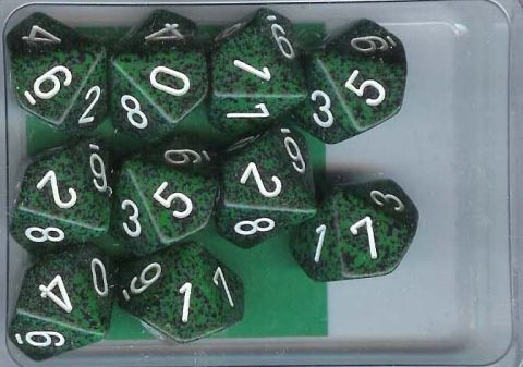 SET 10 D10 SPECKLED RECON