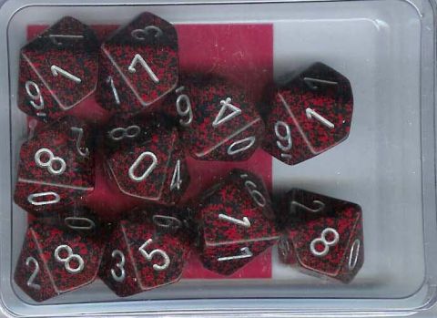 SET 10 D10 SPECKLED VULCANO ARGENTO