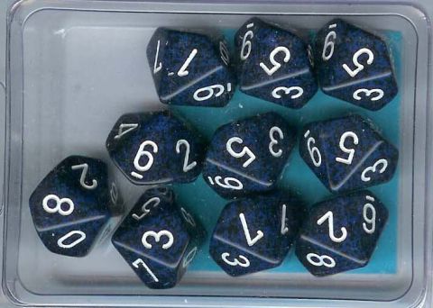 SET 10 D10 SPECKLED STEALTH