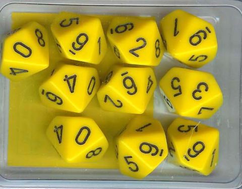 SET 10 D10 OPACHI GIALLI