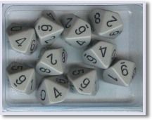 SET 10 D10 OPACHI GRIGI/NERI