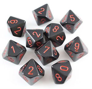 SET 10 D10 OPACHI NERI/ROSSI