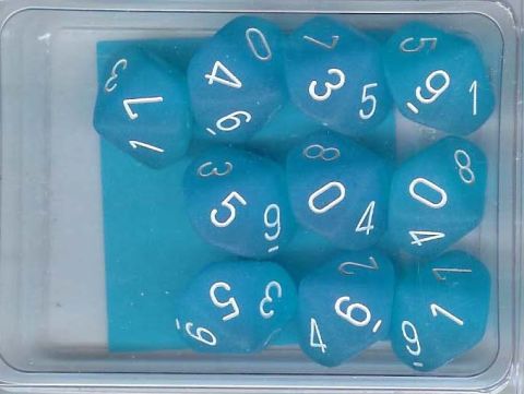 SET 10 D10 FROSTED BLU CARAIBICO