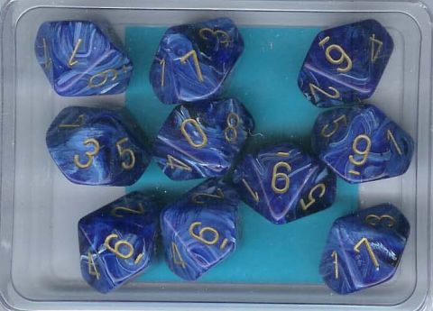 SET 10 D10 VORTEX BLU/ORO
