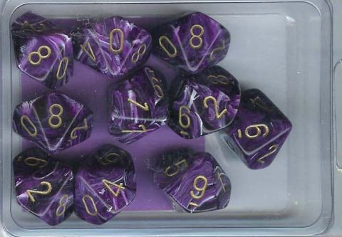 SET 10 D10 VORTEX VIOLA/ORO