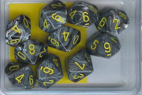 SET 10 D10 VORTEX NERI/GIALLI