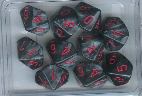 SET 10 D10 VELVET NERI/ROSSI