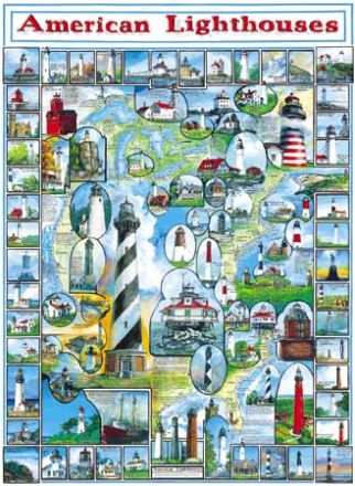 PUZZLE 1000: AMERICAN LIGHTHOUSES
