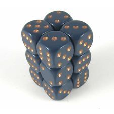 SET 12 DADI 16 MM. OPACHI BLU RUG./RAME