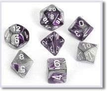 SET 7 DADI GEMINI 2 VIOLA-ACC./BIANCHI