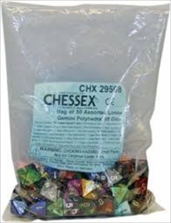SACCHETTO 50 DADI GEMINI 8 FACCE