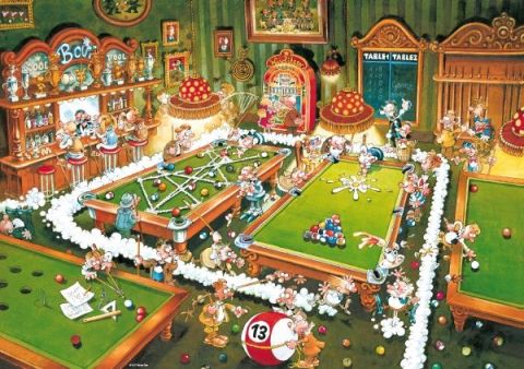 PUZZLE 1000: RYBA, BILLIARD