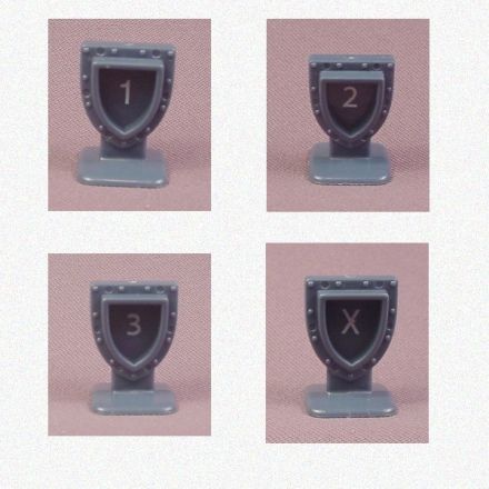 HEROSCAPE: SET SEGNALINI ORDINE (4 PZ.) (USATO COME NUOVO)