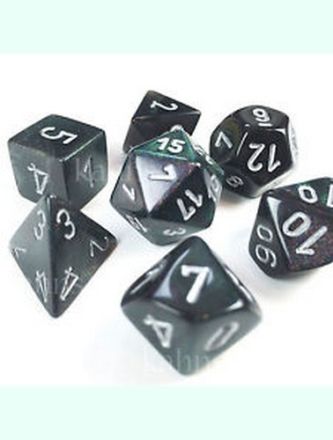 SET 7 DADI BOREALIS 2 FUMO/ARGENTO