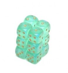 SET 12 DADI 16 MM. BOREALIS 2 VERDE CH.