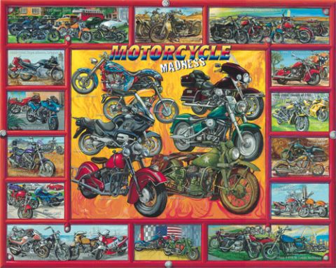 PUZZLE 1000: MOTORCYCLE MADNESS